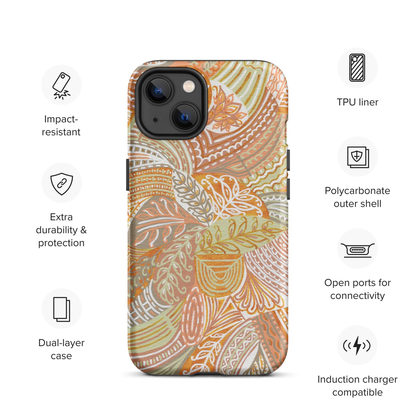 Amber Alleyway iPhone Tough Case